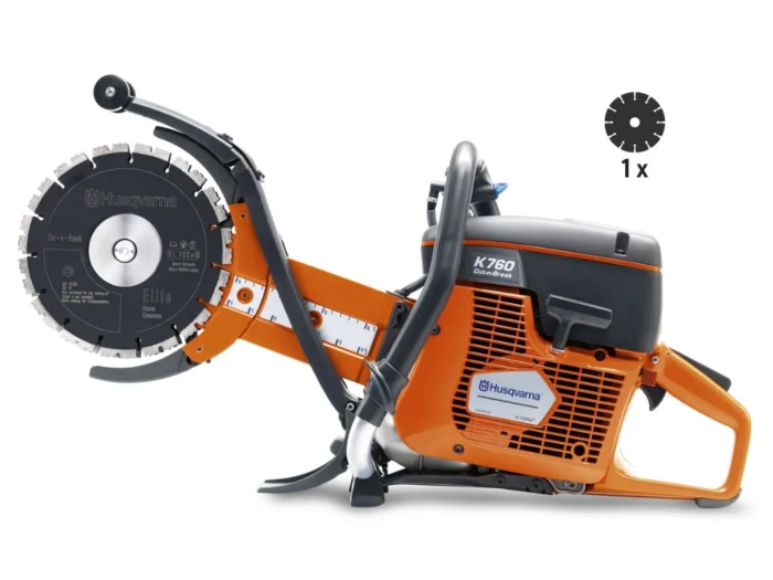Przecinarka ręczna spalinowa Husqvarna K 760 Cut-n-Break 230 mm (+ 2x tarcza 230 mm)