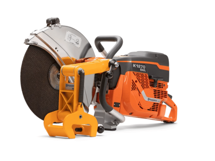 Przecinarka spalinowa ręczna do szyn tramwajowych Husqvarna K 1270 Rail 350mm + zacisk RA 10S