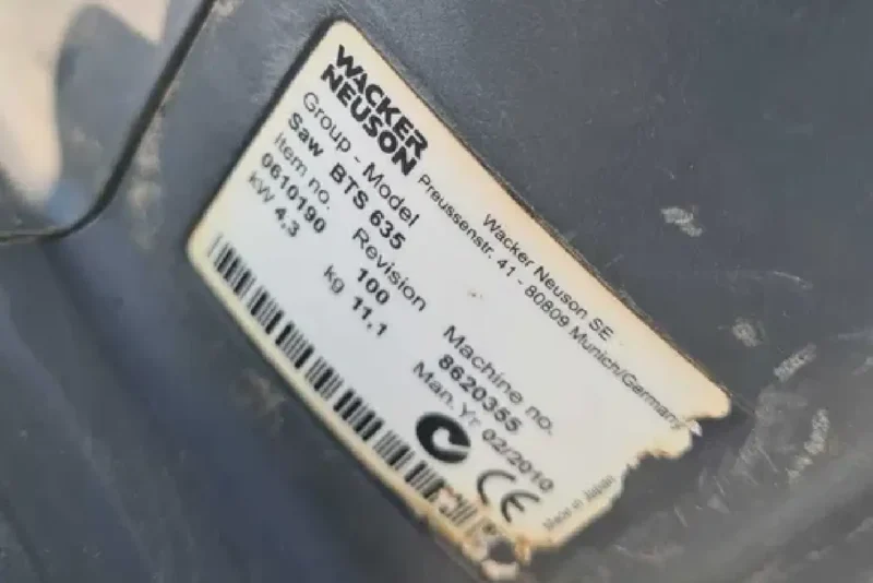 Piła Przecinarka Wacker Neuson BTS 635