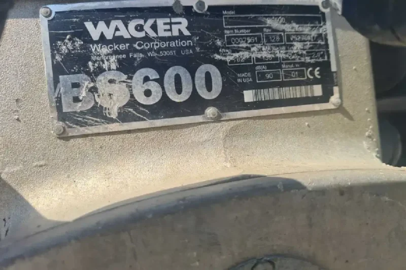 Zagęszczarka stopowa skoczek Wacker BS 600