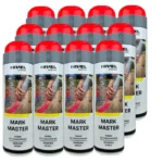 Farba w sprayu MARK MASTER od Nivel System - kolor czerwony 12szt.