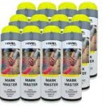 Farba w sprayu MARK MASTER  do znakowania - kolor żółty 12szt.