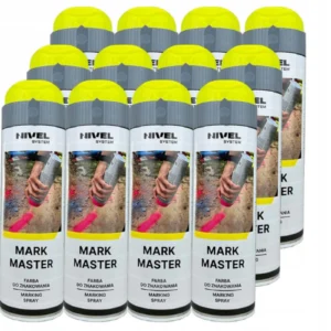 Farba w sprayu MARK MASTER  do znakowania - kolor żółty 12szt.