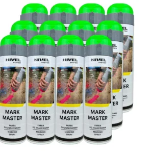 Farba w sprayu MARK MASTER od Nivel System - kolor zielony 12szt.