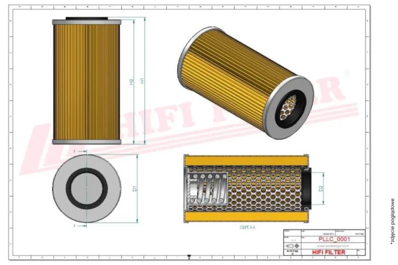 Filtr oleju Hifi Filter SO 1385
