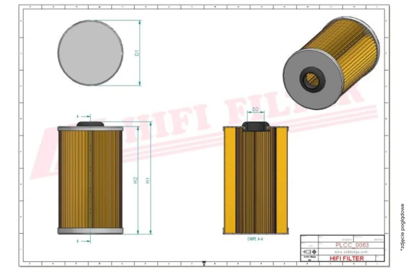 Filtr powietrza Hifi Filter SA 12450