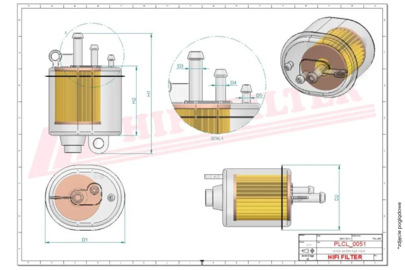 Filtr paliwa Hifi Filter SN 70326