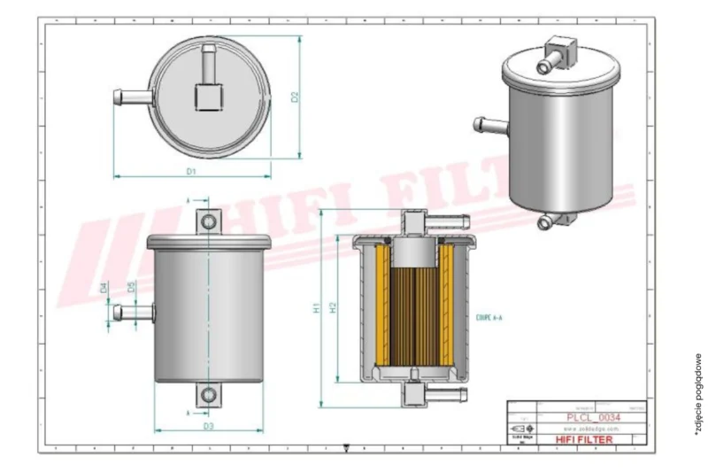 Filtr paliwa Hifi Filter SN 80008