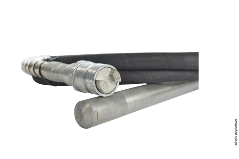 Buława wibracyjna 60 mm + wałek giętki 6 m Beton Trowel BTRP60
