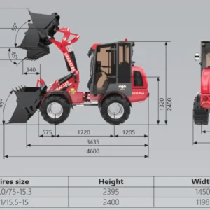 Ładowarka kołowa HERACLES H220Plus Kubota 50KM