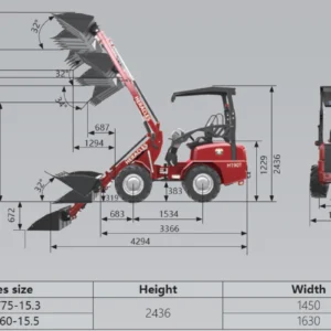 Ładowarka teleskopowa kołowa HERACLES H190T silnik Kubota 25KM