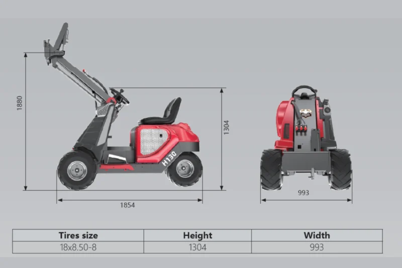 Miniładowarka kołowa Heracles H130