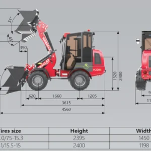 Ładowarka elektryczna kołowa HERACLES H220E