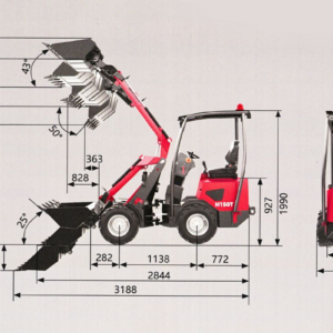 Ładowarka teleskopowa kołowa HERACLES H150T Kubota 25KM