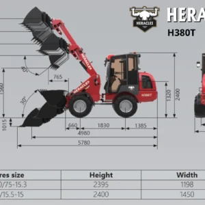 Ładowarka teleskopowa HERACLES H380T Yanmar