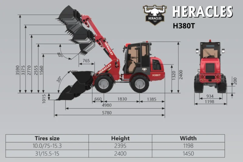 Ładowarka teleskopowa HERACLES H380T Yanmar