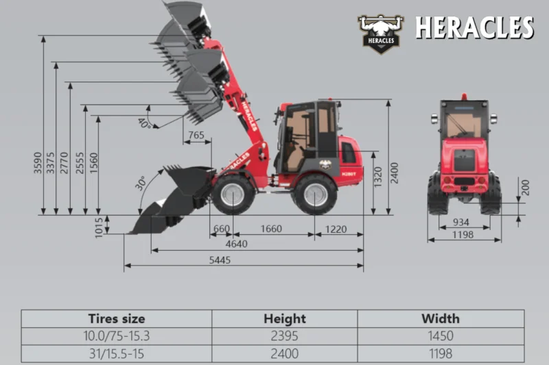 Ładowarka teleskopowa kołowa HERACLES H280T Yanmar 25KM
