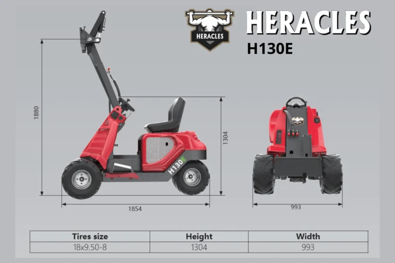 Mini Ładowarka elektryczna kołowa HERACLES H130E