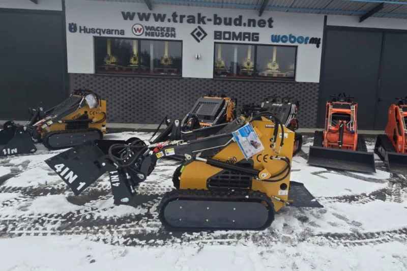 Mini ładowarka gąsienicowa INFRONT YF380 łyżka szczękowa