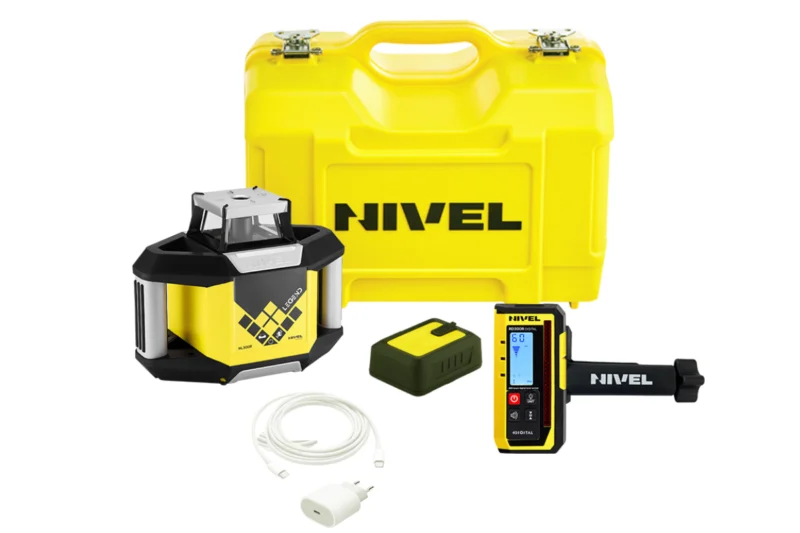 Niwelator laserowy z czujnikiem cyfrowym NIVEL SYSTEM NL300R DIGITAL (wiązka czerwona)