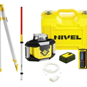 ZESTAW Niwelator laserowy NIVEL SYSTEM NL300R DIGITAL + czujnik laserowy + statyw SJJ1 + łata LS-24