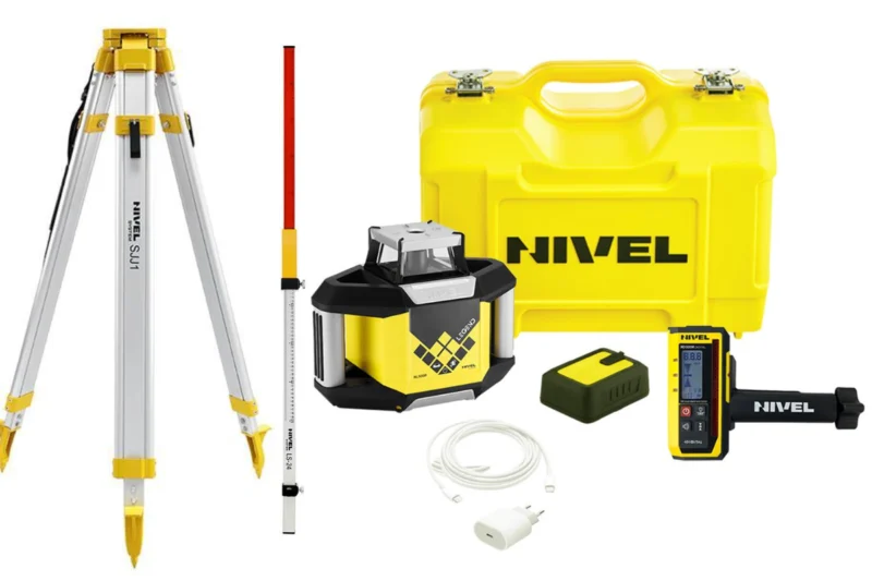 ZESTAW Niwelator laserowy NIVEL SYSTEM NL300R DIGITAL + czujnik laserowy + statyw SJJ1 + łata LS-24
