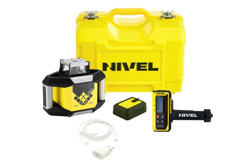 ZESTAW Niwelator laserowy NIVEL SYSTEM NL300R DIGITAL + czujnik laserowy + statyw SJJ1 + łata LS-24