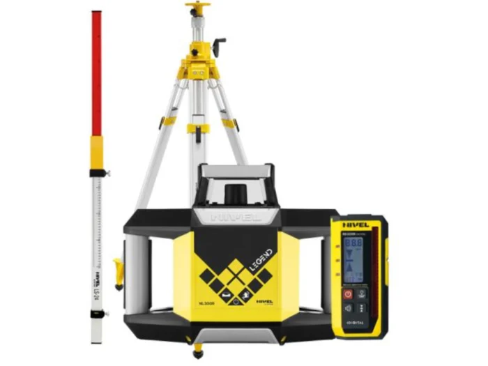 ZESTAW Niwelator laserowy NIVEL SYSTEM NL300R DIGITAL + czujnik laserowy + statyw SJJ32 i łata laserowa LS-24