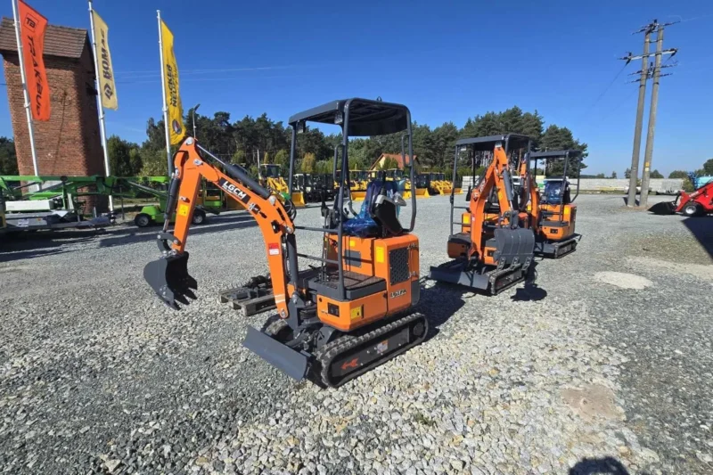 Minikoparka LGCM LG12A 1,1 t Kubota + 3 łyżki 20/40/80 cm – NOWA 2026